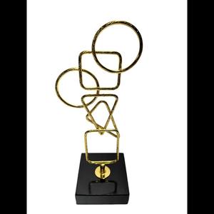 ฐานหินอ่อนรูปปั้นที่ทันสมัยและสแตนเลสชุบทอง EPL สำหรับคอนโซลและโต๊ะกาแฟ - Product Image 1