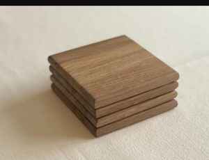 Posavasos de madera de nogal negro Diseño moderno Tamaño personalizado ecológico para uso doméstico - Product Image 2