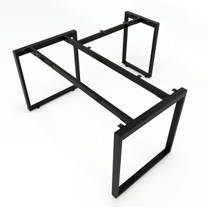 Rectangular L-Shaped Metal <b>Table</b> Legs 140x150cm Minimalist Design Assembly Required for Home <b>Office</b> Apartment Hotel & School - Product Image 1