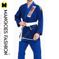 Uniforme de Jiu Jitsu Brasileño y MMA Ligero, Transpirable, de Secado Rápido, 240g, Unisex, Preencogido, para Grappling, 100% Algodón, Color Azul, Envío Gratis