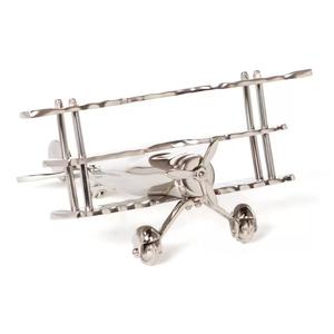 Modelo de Avión Triplano de Metal, Artesanía, Artículos de Regalo Novedosos, Decorativos, de Aluminio Fundido con Acabado Niquelado, Fabricante de Modelos a Escala Personalizados - Product Image 4