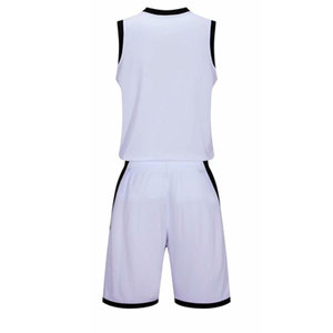 OEM Men's Breathable 100% Polyester Heat-Transfer Printed Sleeveless Basketball Uniform Set Best Price Wholesale Team Style - Product Image 3