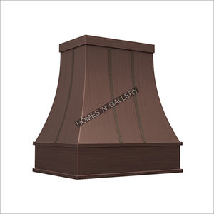 Hotte de cuisine murale en acier inoxydable, couleur cuivre antique, personnalisable, cheminée de cuisine - Product Image 1