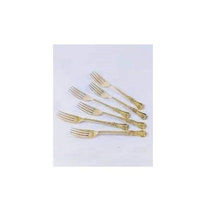 Fourchette en laiton et fourchette en laiton de taille personnalisée au design moderne et fourchette en laiton pour fêtes de mariage à dessert - Product Image 4