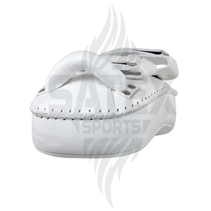 Derniers protège-tibias de boxe thaïlandaise en PU et cuir colorés - Haute qualité, confortables, protecteurs, personnalisables - Product Image 4