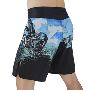 High Quality Sporty Solid Eco-Friendly MMA <b>Shorts</b> <b>for</b> <b>Men</b> Customizable Logo Color Spandex/Polyester Quick Dry Breathable - Product Image 3