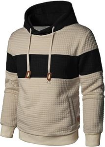 Sudadera con capucha Unisex con estampado personalizado de máxima comodidad, acogedor patrón de gofres, elegante giro de moda para invierno, capas de lana - Product Image 3