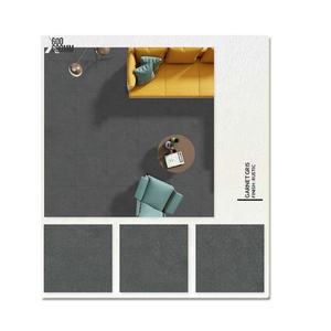 Azulejos de pared de suelo pulido semimate de porcelana rústica gris para baño 60x60cm 8,5mm de espesor antideslizante marca WALLMARK - Product Image 4