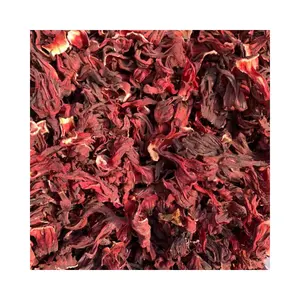 Fleur d'hibiscus de qualité supérieure, fleur d'hibiscus séchée en vrac en gros 100% santé naturelle