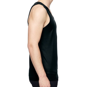Débardeur pour homme en coton et polyester écologique de haute qualité, conception personnalisée OEM, grande taille, pour la course à pied, séchage rapide, respirant - Product Image 3