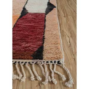 พรมขนสัตว์ถักมือสีเบจและสีน้ำตาลลายเรขาคณิต สำหรับห้องนั่งเล่น ทางเข้าห้องนอน ห้องโถง-Pae-4508 - Product Image 3