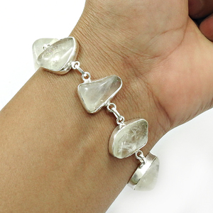 Pulsera de piedra rugosa para niños y niñas, piedra de cianita, joyería de plata de ley 925, proveedor de pulseras contemporáneas al por mayor a granel - Product Image 4