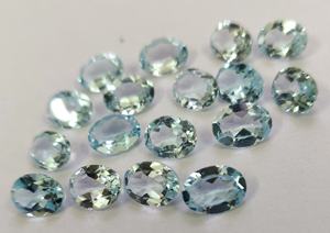 Topacio Azul Cielo Natural, Corte Oval Facetado de 4x6 mm - Topacio Azul Cielo Oval Suelto - Product Image 3