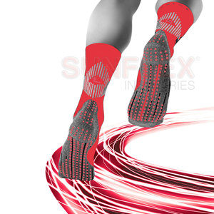 Calcetines de agarre de fútbol multicolor: calcetines duraderos de nailon/algodón/silicona antideslizantes transpirables ecológicos con colores de logotipo personalizados - Product Image 5