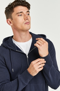 Sudadera con Capucha Unisex Nueva de Invierno 2025, Sudadera Informal de Calle con Cremallera, Chaqueta de Forro Polar Lisa Teñida de Poliéster/Algodón - Product Image 5