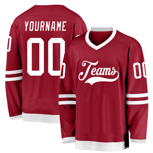 Maillots de hockey sur glace personnalisés pour adultes, impression par sublimation, service OEM, style vêtements de sport, vestes respirantes, personnalisation - Product Image 5