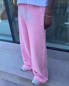 กางเกงวอร์มประดับเพชรเทียม ขายส่ง คุณภาพพรีเมียม MOQ ต่ำ บริการ OEM รับทำโลโก้ สินค้าขายดี - Product Image 6