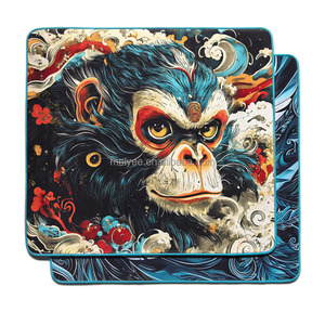 Alfombrillas de ratón para Juegos de oficina Monkey King Wu Kong E-sport de buena calidad, alfombrillas de ratón para juegos de superficie más suave de 4mm, alfombrillas de ratón personalizadas - Product Image 1