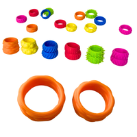 Anneaux sensoriels en silicone colorés sans BPA pour enfants unisexe
