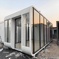 Maison Capsule Solaire Modulaire de 20m² avec 2 Chambres/Cuisine/Salle de Bain – Cabane de Luxe Type Apple – Maison Capsule Vessel – Maisons Modulaires