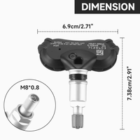 Sensor Tekanan Ban TPMS 315MHz dan Sensor Oksigen untuk Toyota RAV4 & Highlander Model 426070r010