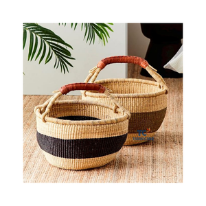 Panier de rangement en jonc de mer durable de haute qualité joli panier cadeau pour la décoration de l'hôtel - Product Image 2