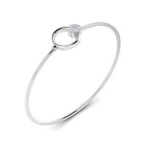 Lab Grown Diamond <b>Flower</b> Shape 925 Sterling Silver Gold Plated <b>Bracelet</b> Romantic Style Fine Jewelry for Women Wedding Party - Product Image 2
