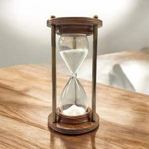 Elegante Juego de Relojes de Arena de Madera, Relojes de Arena Hechos a Mano, Adorno Decorativo para Escritorio, Decoración de Hogar de Lujo - Product Image 2