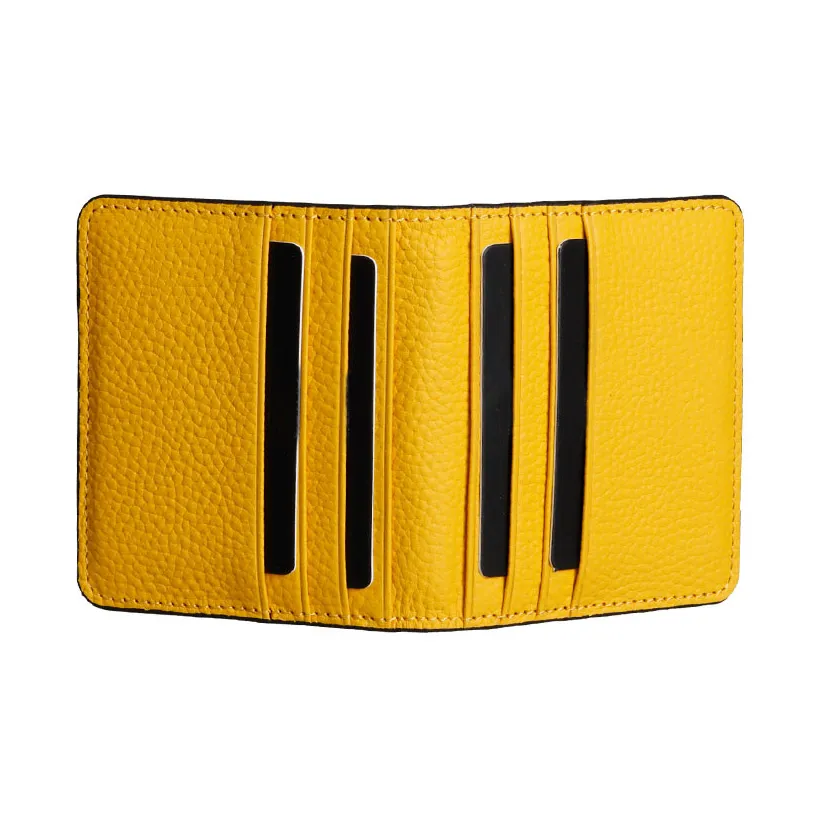 Genuine Leather Wallet Rfid Blocking Card Holder Unisex Men Women Short Minimalist Unique Design Quality Wallet Best Price