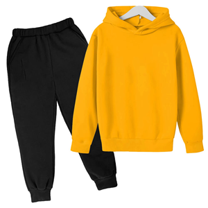 Conjuntos de ropa para niños Chándales personalizados para niños con manga larga Conjunto de chándales para niños de alta calidad 100% algodón - Product Image 3
