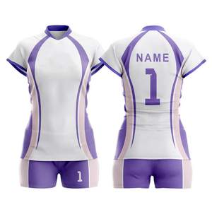 Uniformes de Voleibol Unisex de Alta Calidad, Personalizados con Impresión por Transferencia de Calor, 100% Poliéster, para Equipos Deportivos - Product Image 5