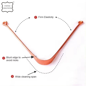 Surgical Grade Pure Copper <b>Tongue</b> <b>Cleaner</b> Stainless Steel Material for Effective Cleaning of the <b>Tongue</b> - Product Image 5
