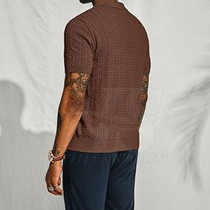 Polos de punto hechos en el mejor material Personalice su propio diseño Polo de punto de nuevo estilo - Product Image 2