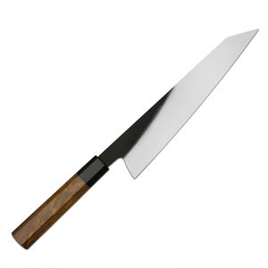 Couteau japonais de 9,5 pouces, couteau de cuisine professionnel avec manche en bois d'olivier finition noire - Product Image 1