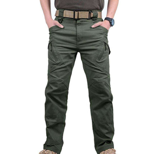 Pantalon cargo tactique confortable pour hommes pantalon 100% coton poches personnalisées Stretch Flexible pantalon décontracté pour hommes - Product Image 1