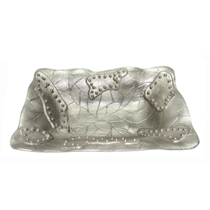 Elegant <b>Aluminium</b> Antique Design food serving tray for <b>Table</b> Top decoration - Product Image 1