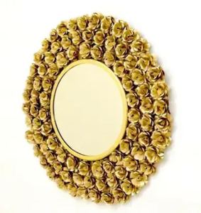 Foldable Iron & Golden Geometric Decorative Mirrors Wall-<b>Mounted</b> <b>for</b> Home & Hotel Living Room Decoration From India - Product Image 4