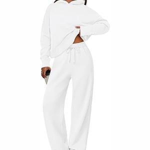 Ensembles de survêtement à capuche pour femmes de qualité professionnelle Vêtements imprimés lourds avec pantalon Caractéristiques de la taille Plus - Product Image 6