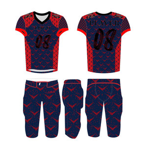 Hot Selling Customized Logo Printing Light Weight Hot Selling Polyester Material Sports Wear <b>American</b> Football Uniform - Product Image 6