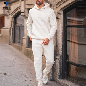 Chándal Deportivo Personalizado para Hombre, con Capucha, para Invierno, Casual, Sólido, de Poliéster/Algodón, con Forro Polar Absorbente de Sudor, Cintura Elástica, Completo - Product Image 2