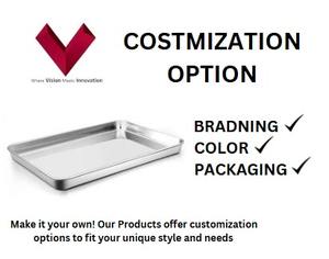 ถาดอบสแตนเลสแบบมีสไตล์ถาดอบทำจากสเตนเลสทนทานถาดสำหรับทำอาหาร - Product Image 3