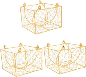 Cesta de alambre de hierro colgante artesanía con recubrimiento en polvo y cesta de frutas forma redonda utensilios de cocina Fabricante Mayorista exportador - Product Image 3