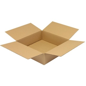Single-Wall Corrugated <b>Cardboard</b> <b>Box</b> 350x350x100mm 1.20 B Brown Pack of 25 by TRANSPAK - Product Image 1