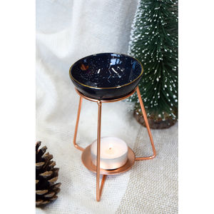 Copper Metal <b>Tealight</b> <b>Candle</b> Oil Burner Warmer Wax Metal <b>Tealight</b> <b>Scented</b> With Simple Design and High Quality Metal Wax Burner - Product Image 2