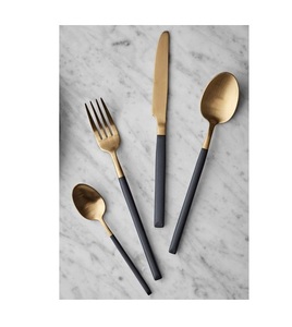 ชุดช้อนส้อมออกแบบเองทําด้วยมือสีเงินคุณภาพดีสแตนเลสตอกชุด Flatware สําหรับโรงแรมและร้านกาแฟ - Product Image 5