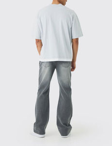 Wholesale 2025 Customized High Quality Branded Latest Design Slim Rigid <b>Flare</b> 3D Pocket <b>Men's</b> Vintage <b>Jeans</b> OEM Serviced Denim - Product Image 4