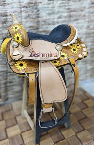 Selles western indiennes de haute qualité ensemble de matériel d'équitation pour le plaisir Trail usiné à la main vente chaude - Product Image 4