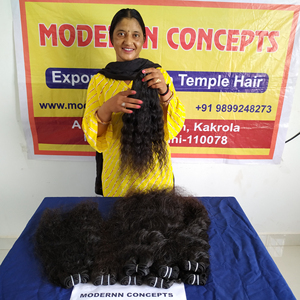 Extensions de cheveux indiens alignés sur les cuticules vierges naturelles non transformées Styles bouclés Faisceaux de cheveux humains profonds bon marché - Product Image 2