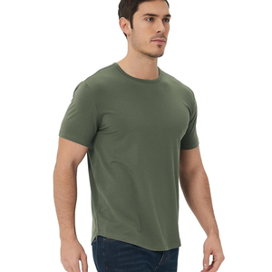 T-shirts à coupe régulière Streetwear T-shirts pour hommes à épaules tombantes en tissu lourd - Product Image 1