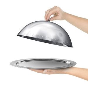 Plat de service en acier inoxydable à haute brillance, conçu pour donner un aspect attrayant aux repas à thème - Product Image 5